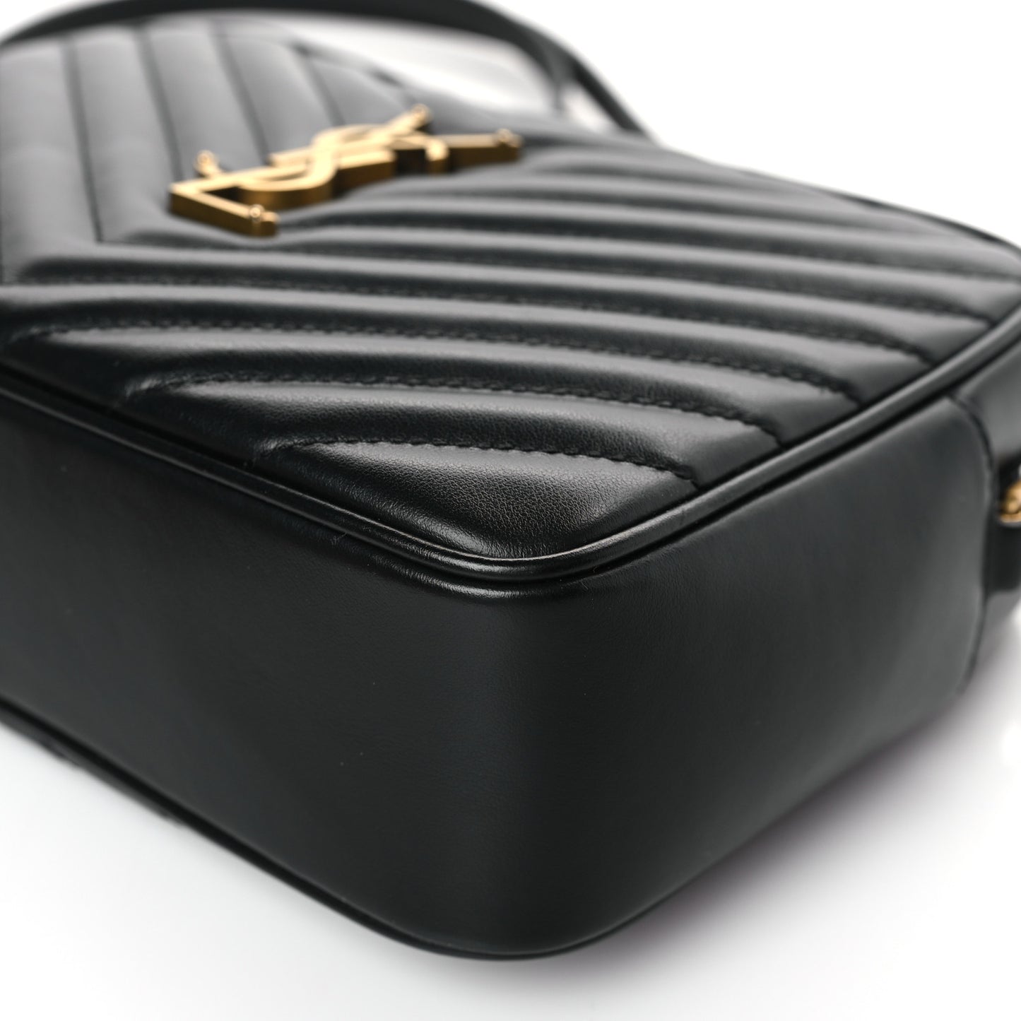 Calfskin Matelasse Monogram Lou Camera Bag Black