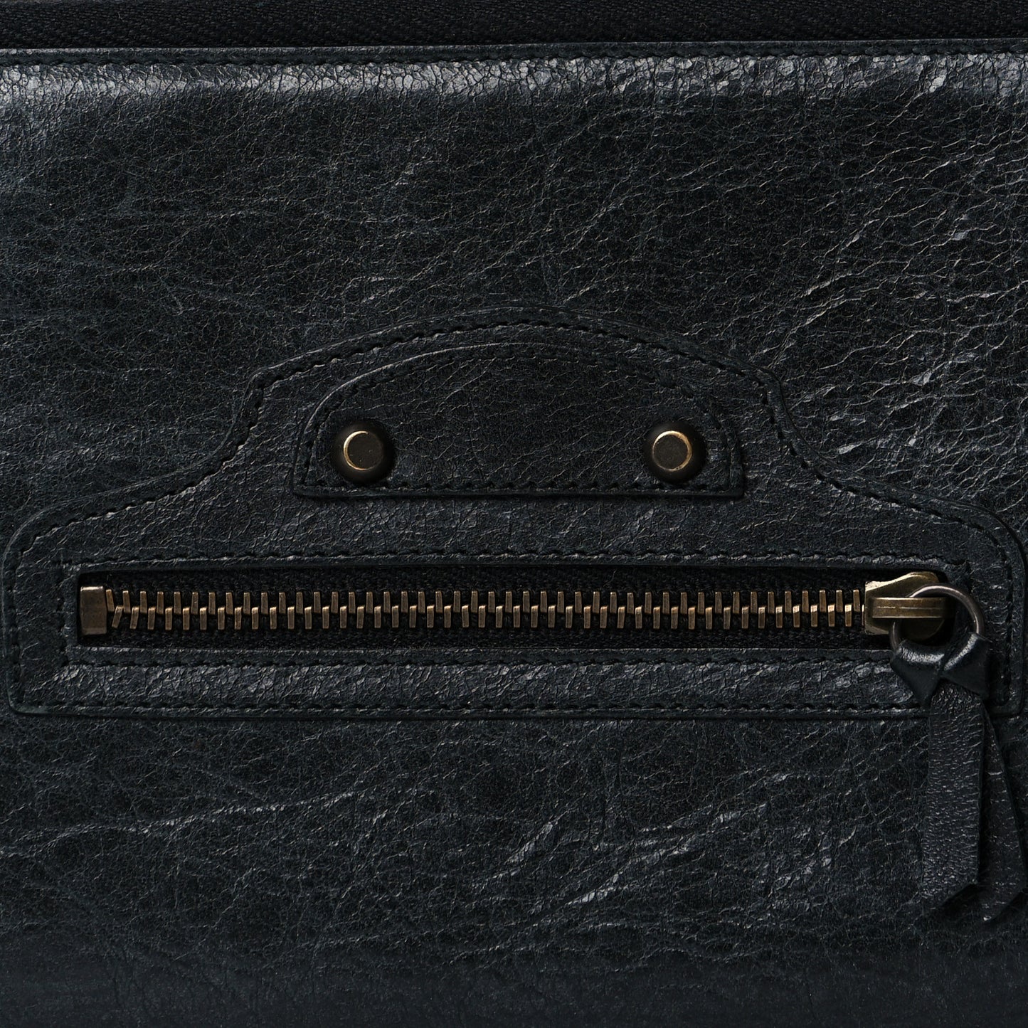 Agneau Classic Hardware Compagnon Wallet Black