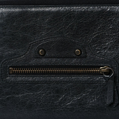 Balenciaga Agneau Classic Hardware Compagnon Wallet Black 8 of 10