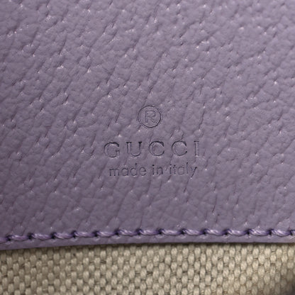Gucci Monogram Jumbo GG Textured Dollar Calfskin Mini Ophidia Half Moon Hobo Beige Lapis 6 of 10