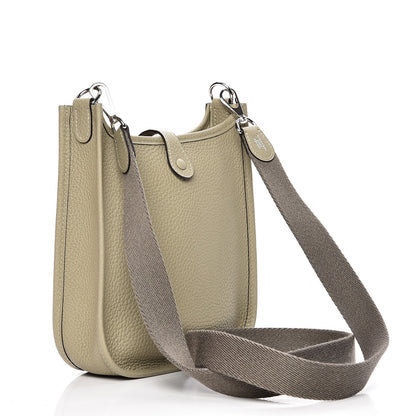 Hermes Taurillon Clemence Amazone Evelyne TPM Sauge 3 of 9
