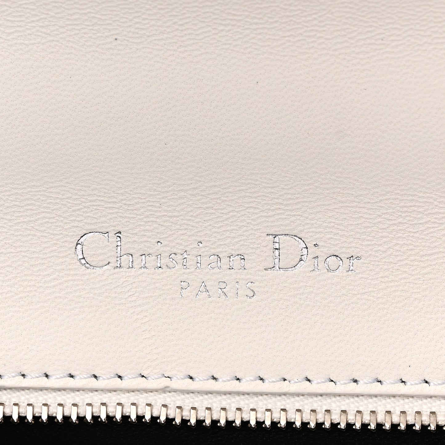 Patent Micro-Cannage Small Diorama Flap Bag White