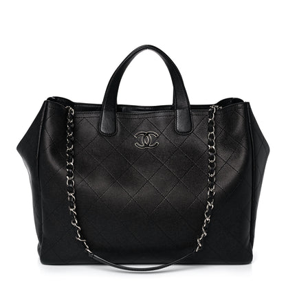 Chanel Caviar Stitched Large Shopping Tote Black 1 of 14