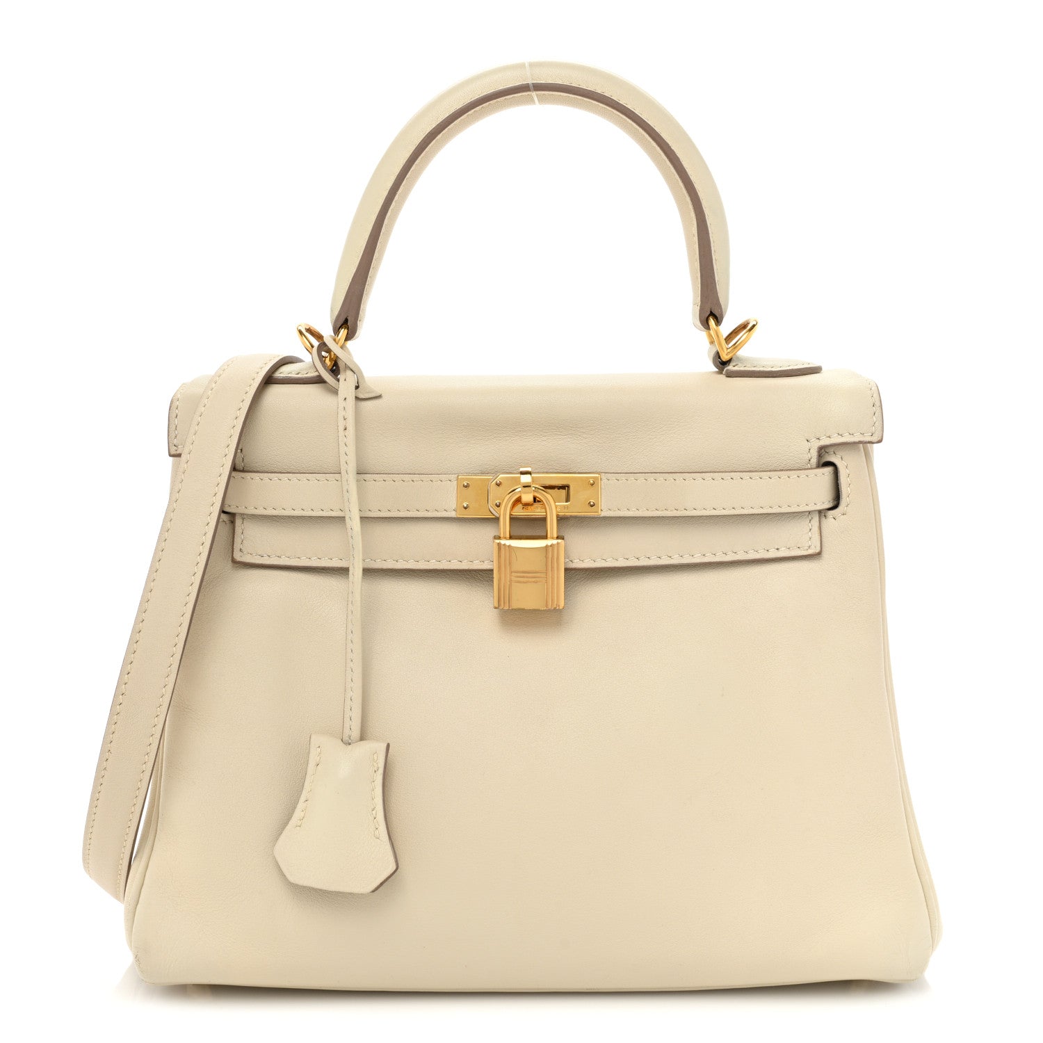 Hermes Swift Kelly Retourne 25 Craie 1 of 20