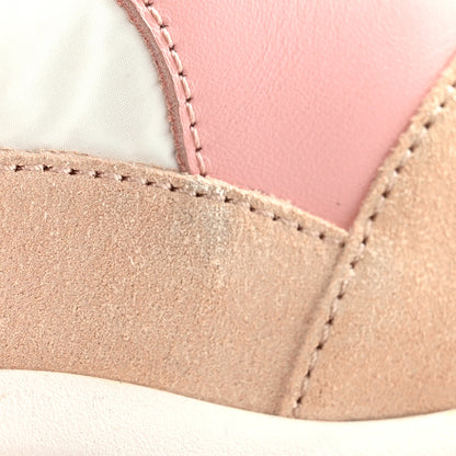 Chanel Nylon Lambskin Suede Calfskin CC Sneakers 38.5 Pink White Black 11 of 14