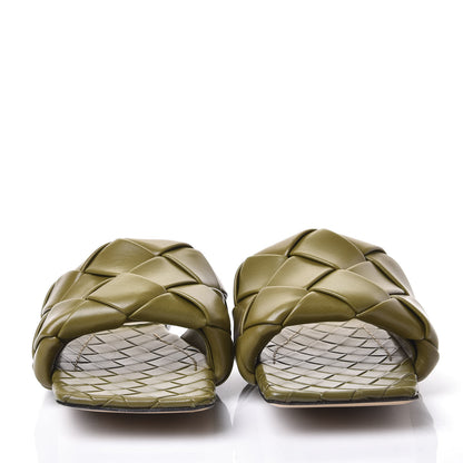 Bottega Veneta Nappa Maxi Intrecciato Lido Flat Sandals 41 Mud 3 of 10