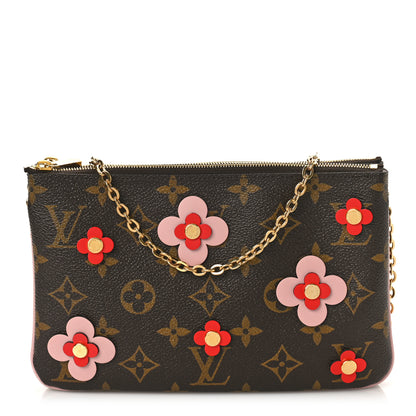 Louis Vuitton Monogram Blooming Flowers Double Zip Pochette 1 of 9