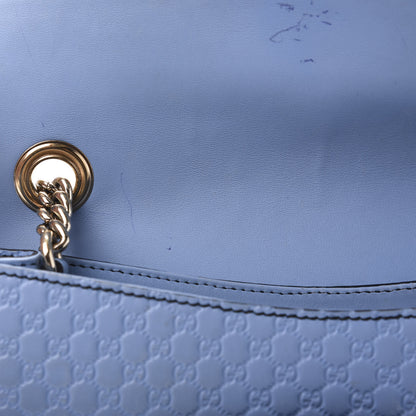 Gucci Microguccissima Medium Emily Chain Shoulder Bag Mineral Blue 9 of 13