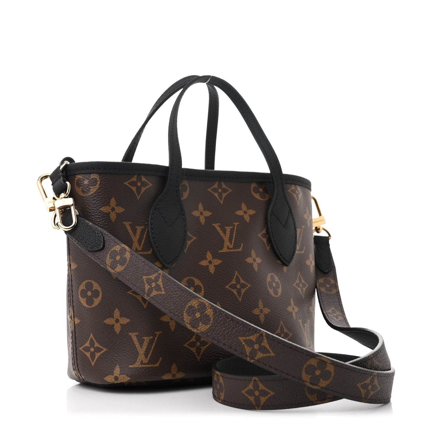 Monogram Neverfull Inside Out Bandouliere BB Black