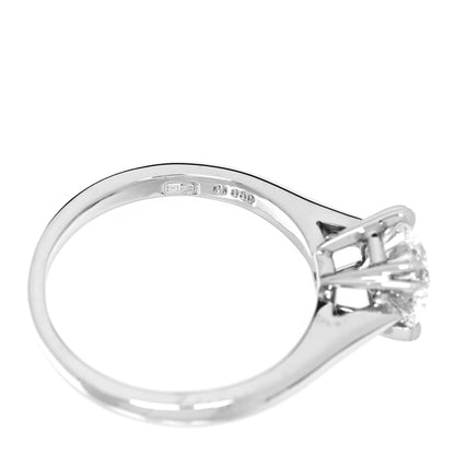Harry Winston Platinum Diamond 1.01ct Round Brilliant Cut Solitaire Engagement Ring 48 4.5 5 of 7