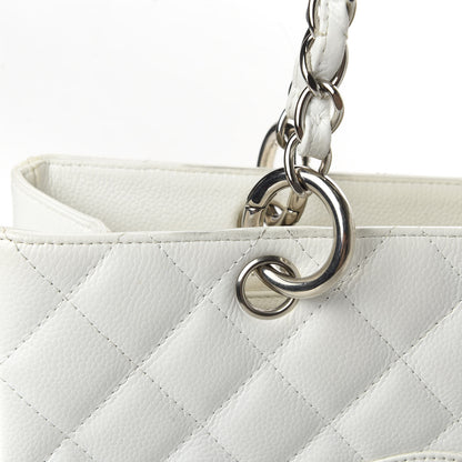 Chanel Caviar Quilted Grand Shopping Tote GST White 11 of 11