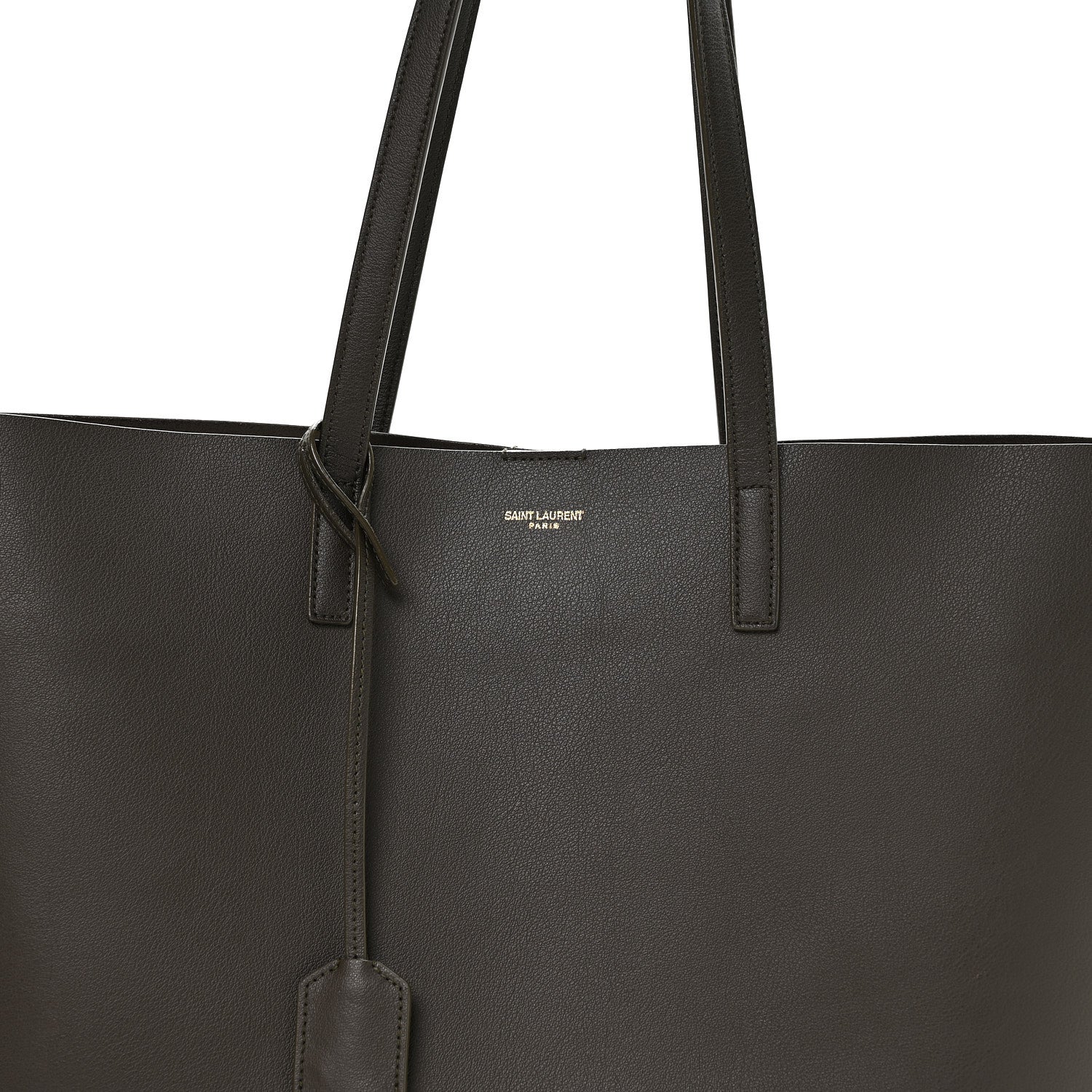 Saint Laurent Calfskin Large Shopping Tote Earth 8 of 10