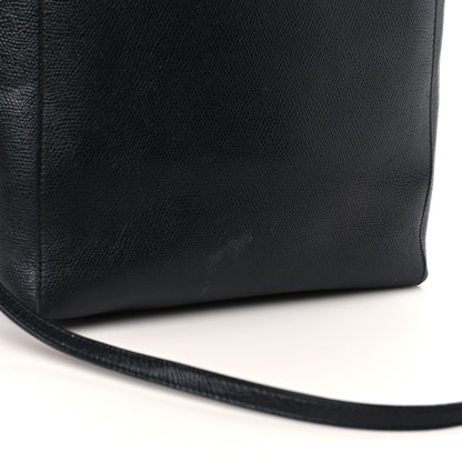 Celine Grained Calfskin Small Vertical Cabas Black 10 of 10