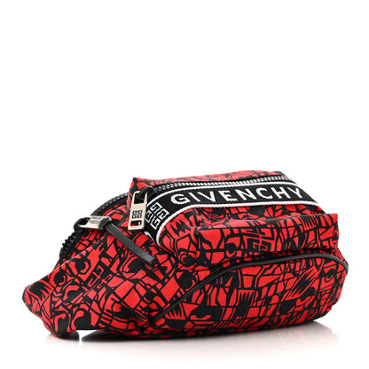 Givenchy Nylon Printed Light 3 Bum Bag Black Red 4 of 10