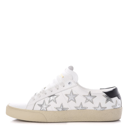 Saint Laurent Nappa Star Court Sneakers 37 Off White 1 of 11