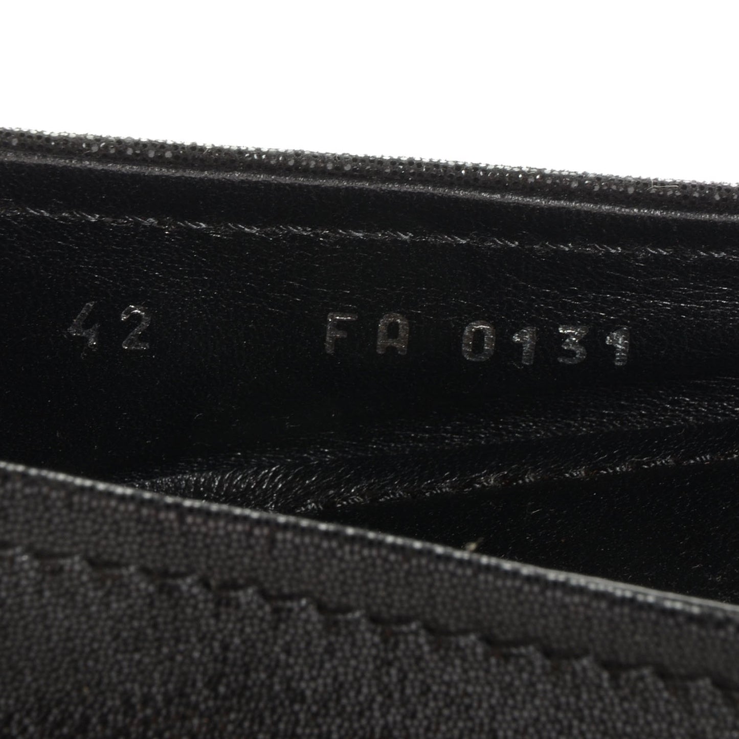 Iridescent Suede Oxford Ballerina Flats Black 42