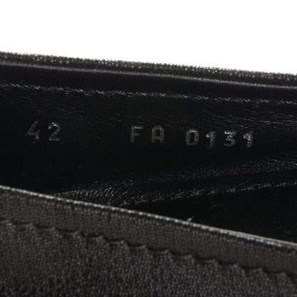 Louis Vuitton Iridescent Suede Oxford Ballerina Flats Black 42 7 of 8