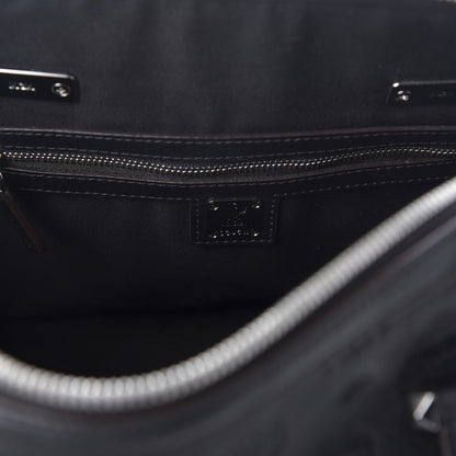 MCM Calfskin Ottomar Monogram Essential Boston Bag Black 6 of 9