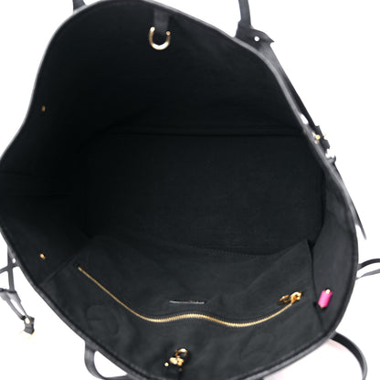 Louis Vuitton Empreinte Spring In The City Neverfull MM Black White Pink 5 of 9