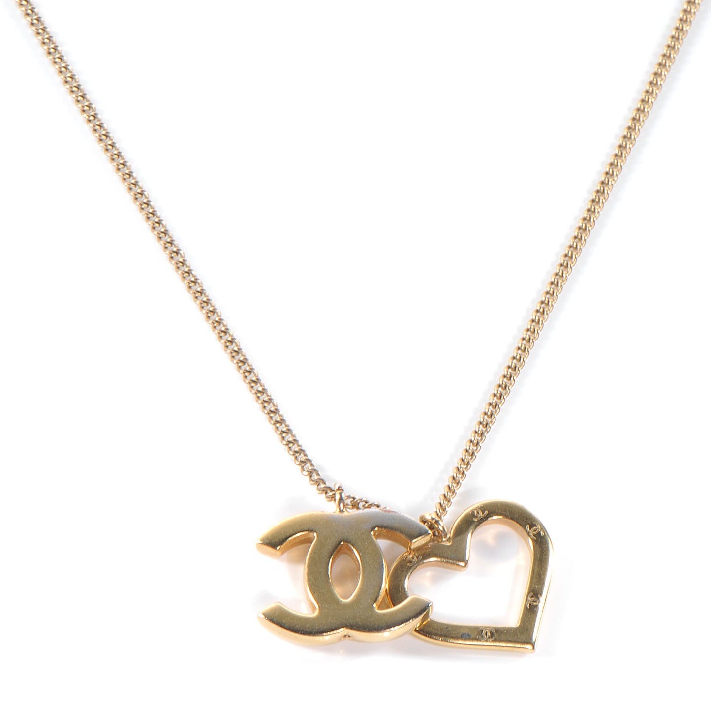 CC Heart Necklace Gold