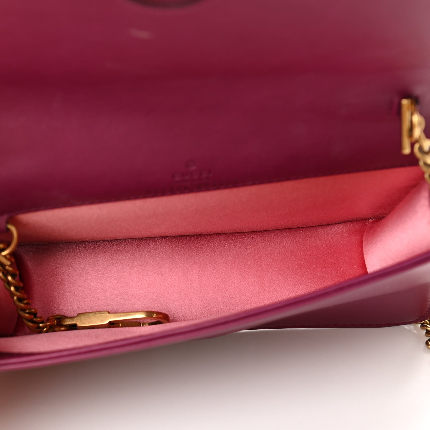 Gucci Velvet Matelasse GG Marmont Mini Bag Fuchsia Violet Cyclamen 5 of 11