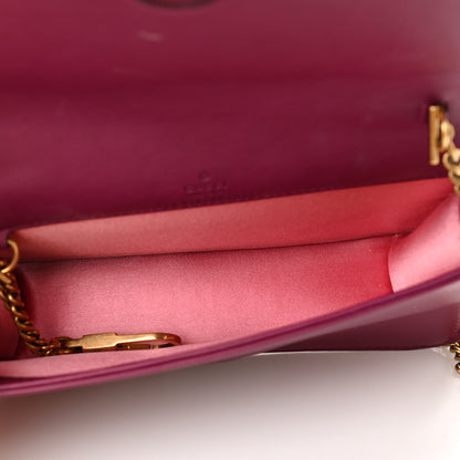 Gucci Velvet Matelasse GG Marmont Mini Bag Fuchsia Violet Cyclamen 5 of 11
