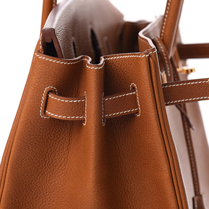 Hermes Natural Barenia Faubourg Birkin 35 Fauve 25 of 32