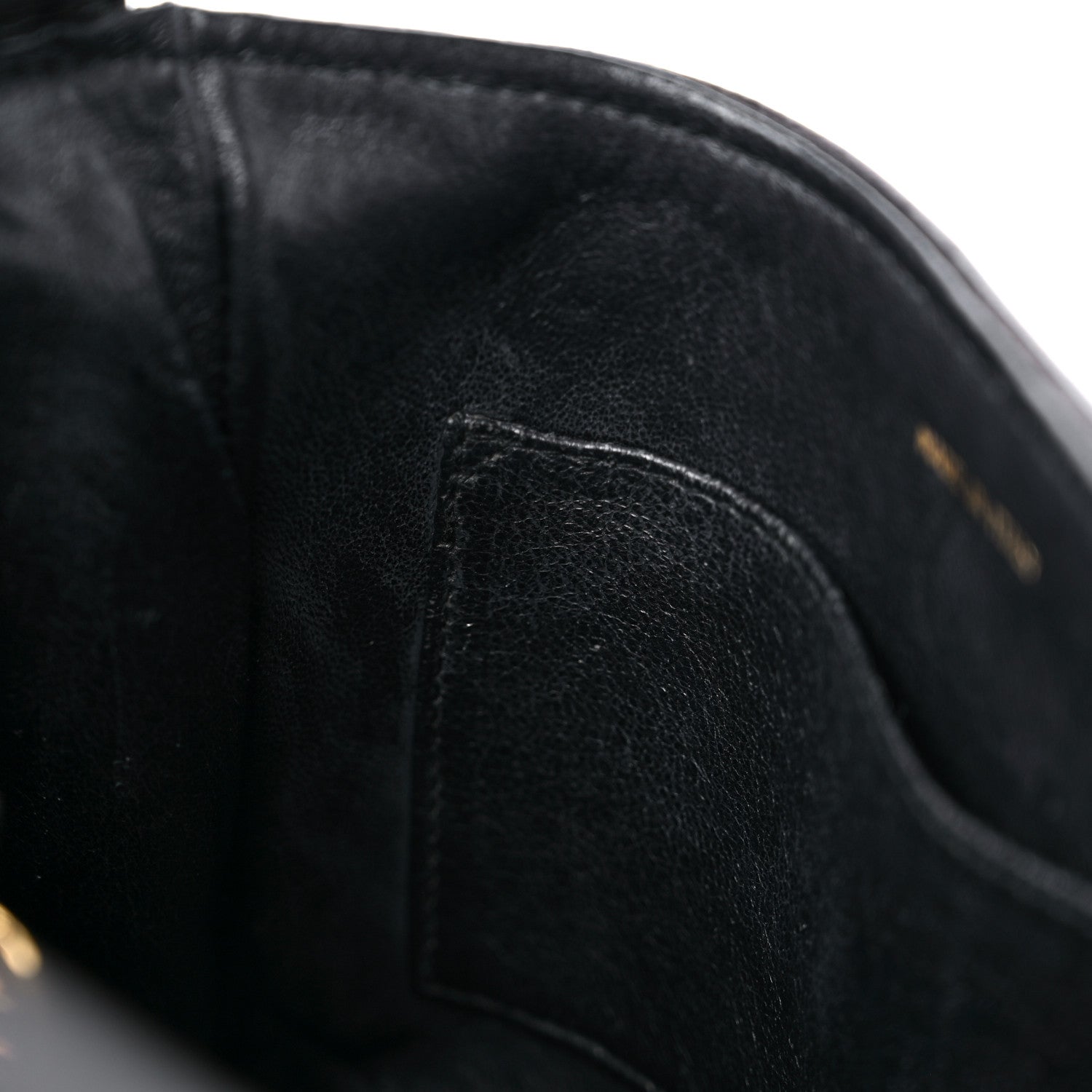 Chanel Lambskin Chevron Quilted Flap Shoulder Bag Black 13 of 15