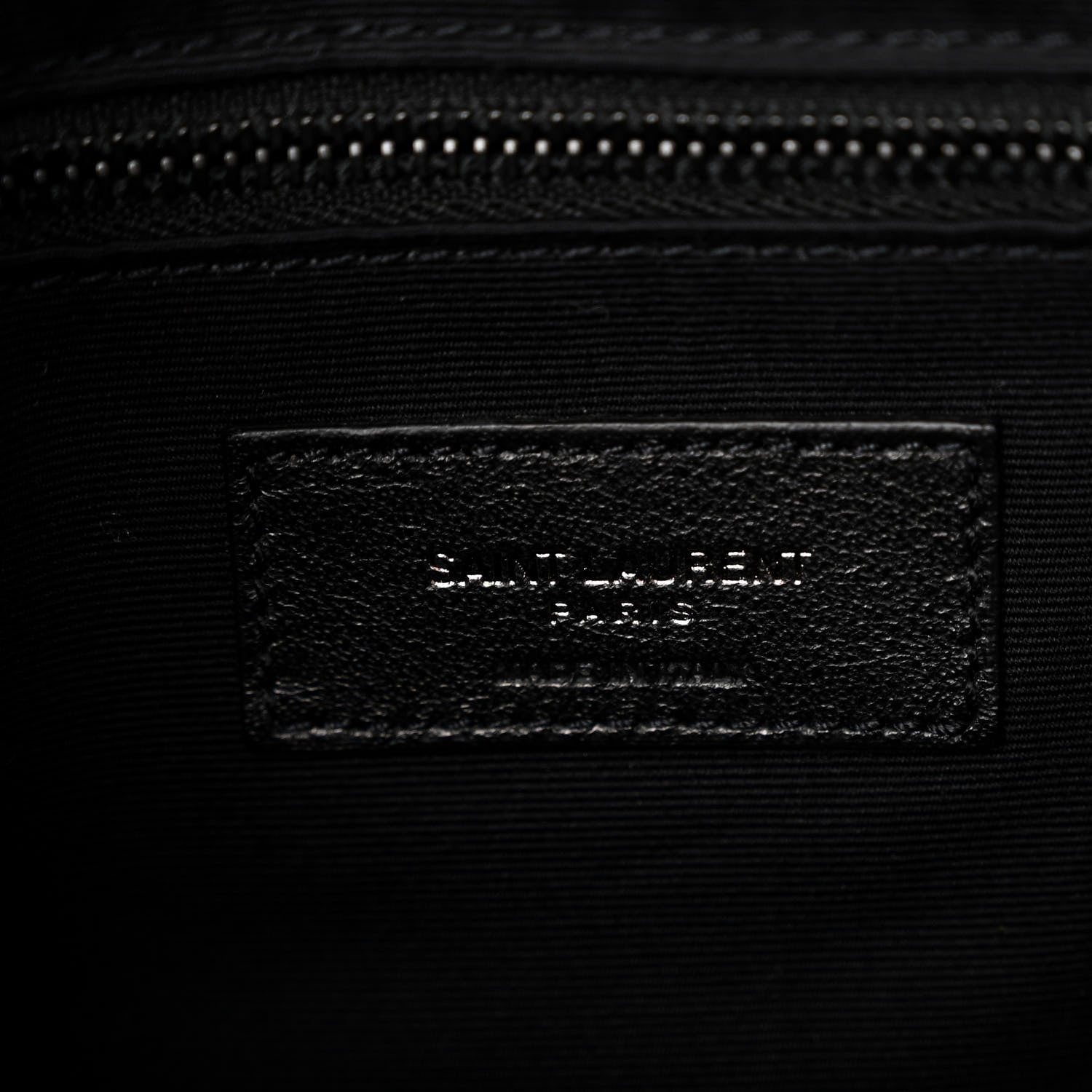 Saint Laurent Calfskin Y Quilted Monogram Monochrome Medium Loulou Chain Satchel Black 6 of 9