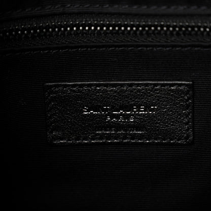 Saint Laurent Calfskin Y Quilted Monogram Monochrome Medium Loulou Chain Satchel Black 6 of 9