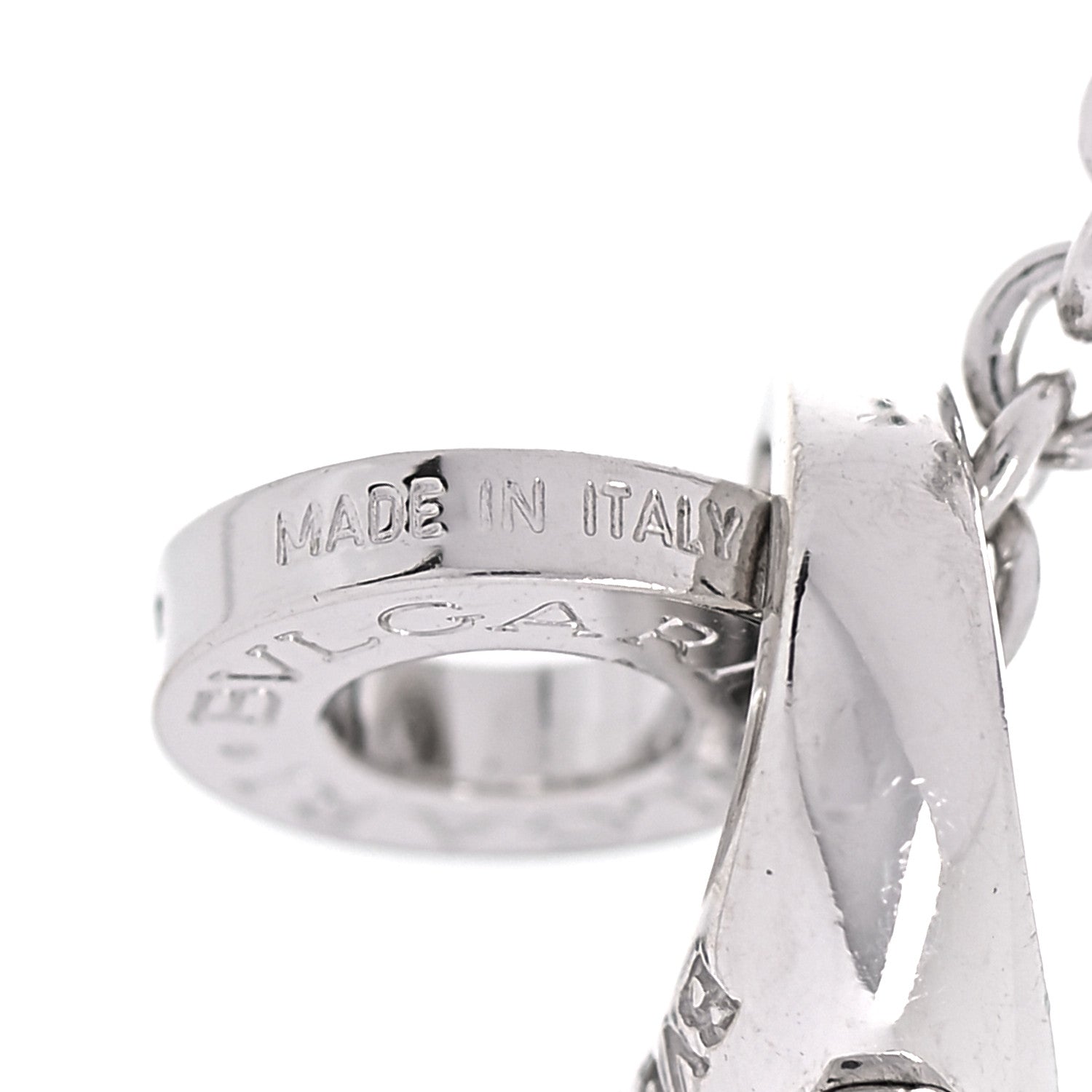 Bulgari 18K White Gold B.Zero1 Lavalier Necklace 5 of 6