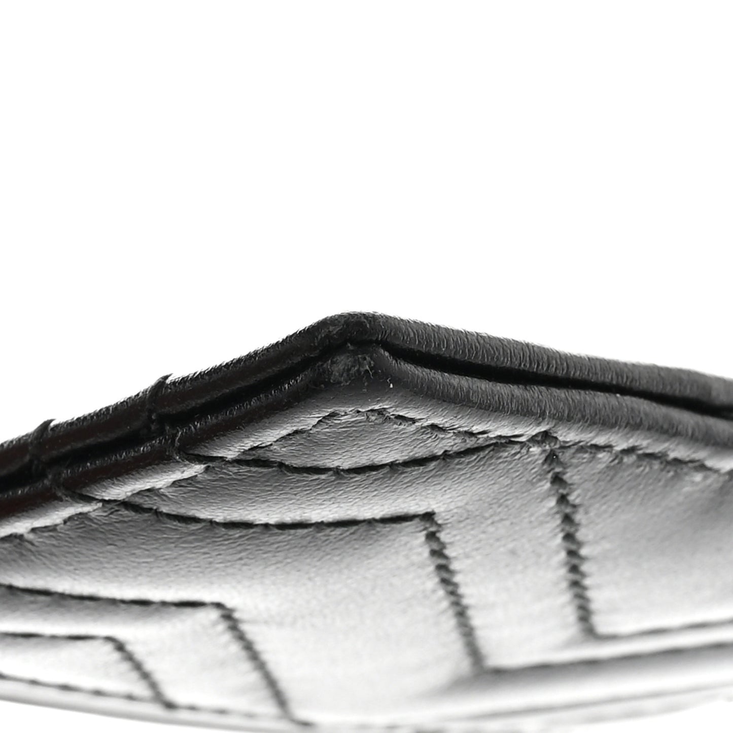 Calfskin Matelasse GG Marmont Card Holder Black