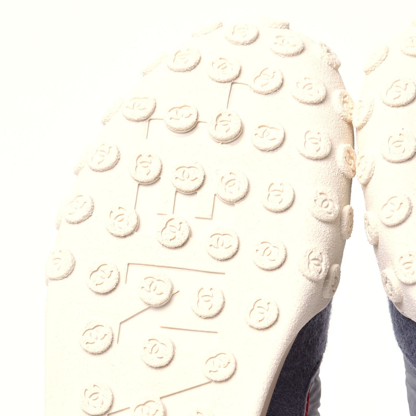 Wool Nylon Lambskin Suede Calfskin Womens Logo Sneakers 36.5 Grey Orange