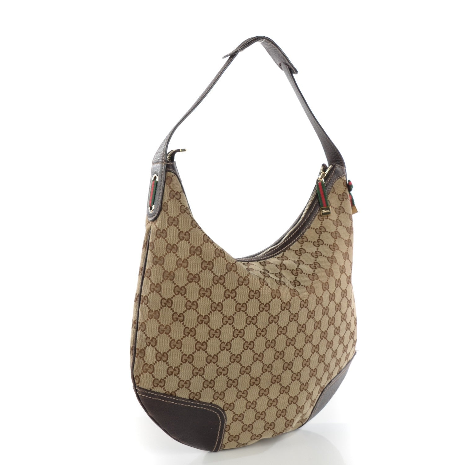 Gucci Monogram Large Princy Hobo Dark Brown 3 of 9
