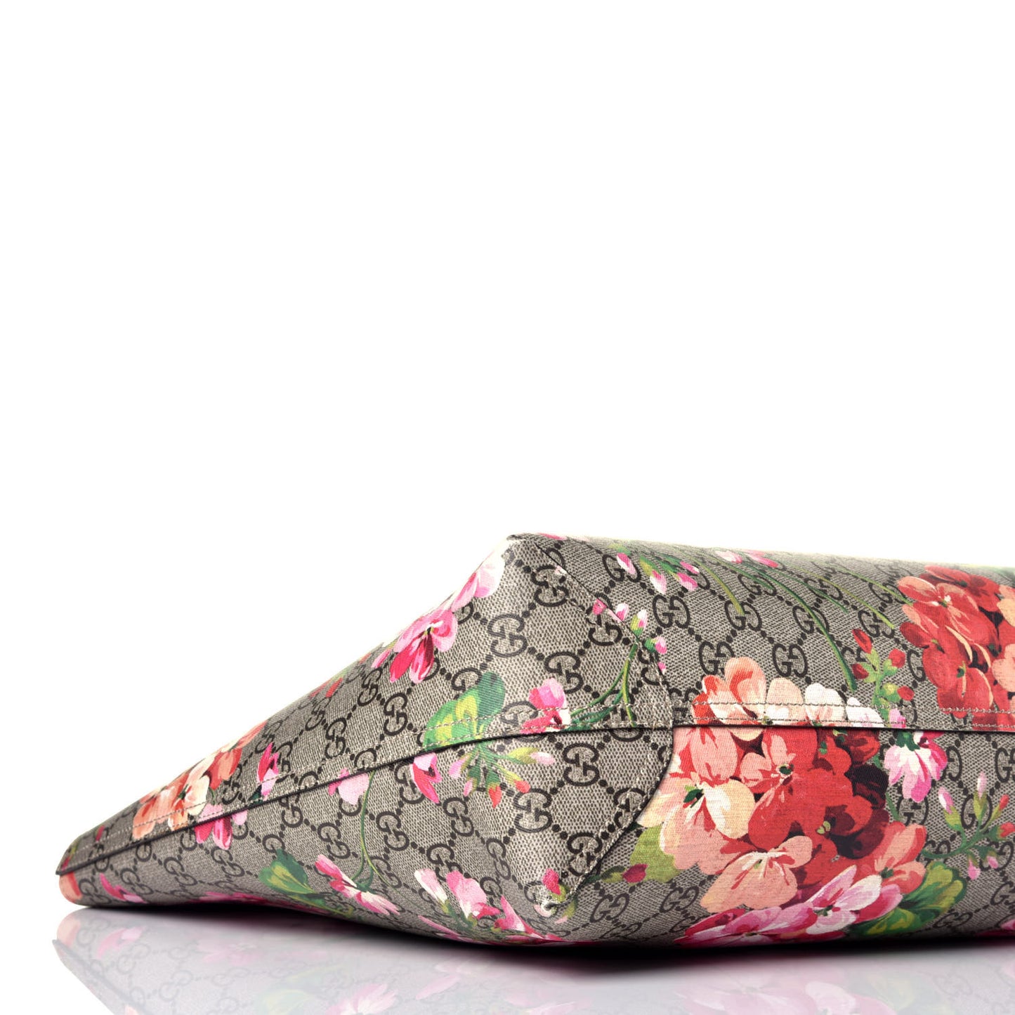 GG Supreme Monogram Blooms Medium Reversible Tote Beige Multicolor Dry Rose