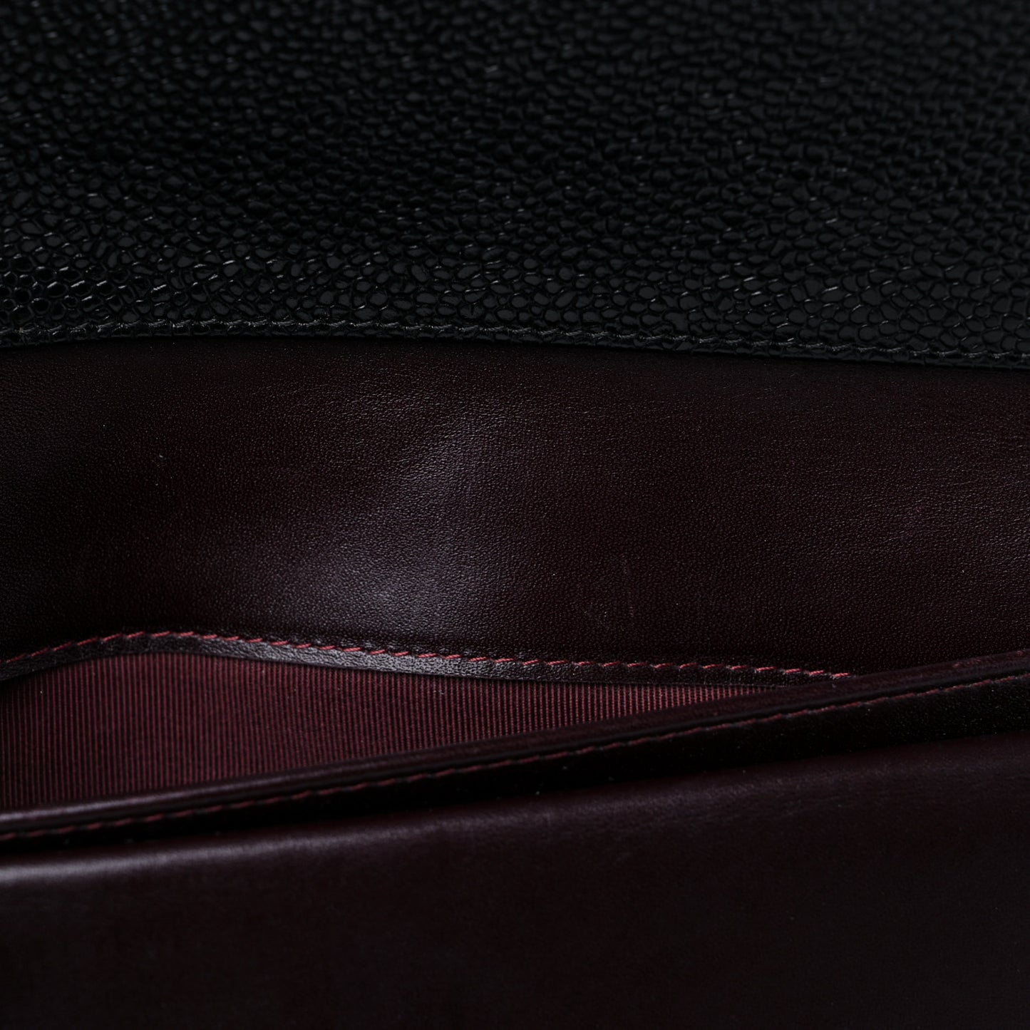 Caviar Quilted Large Flap Wallet Black