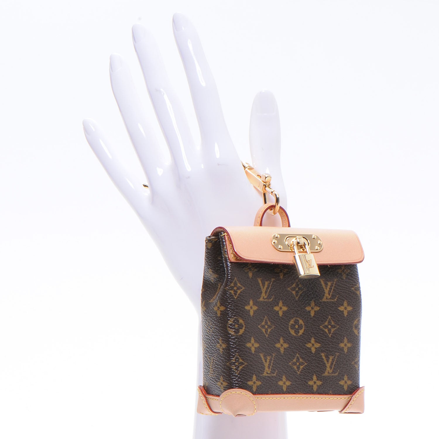 Louis Vuitton Monogram Mini Steamer Bag Charm 2 of 7