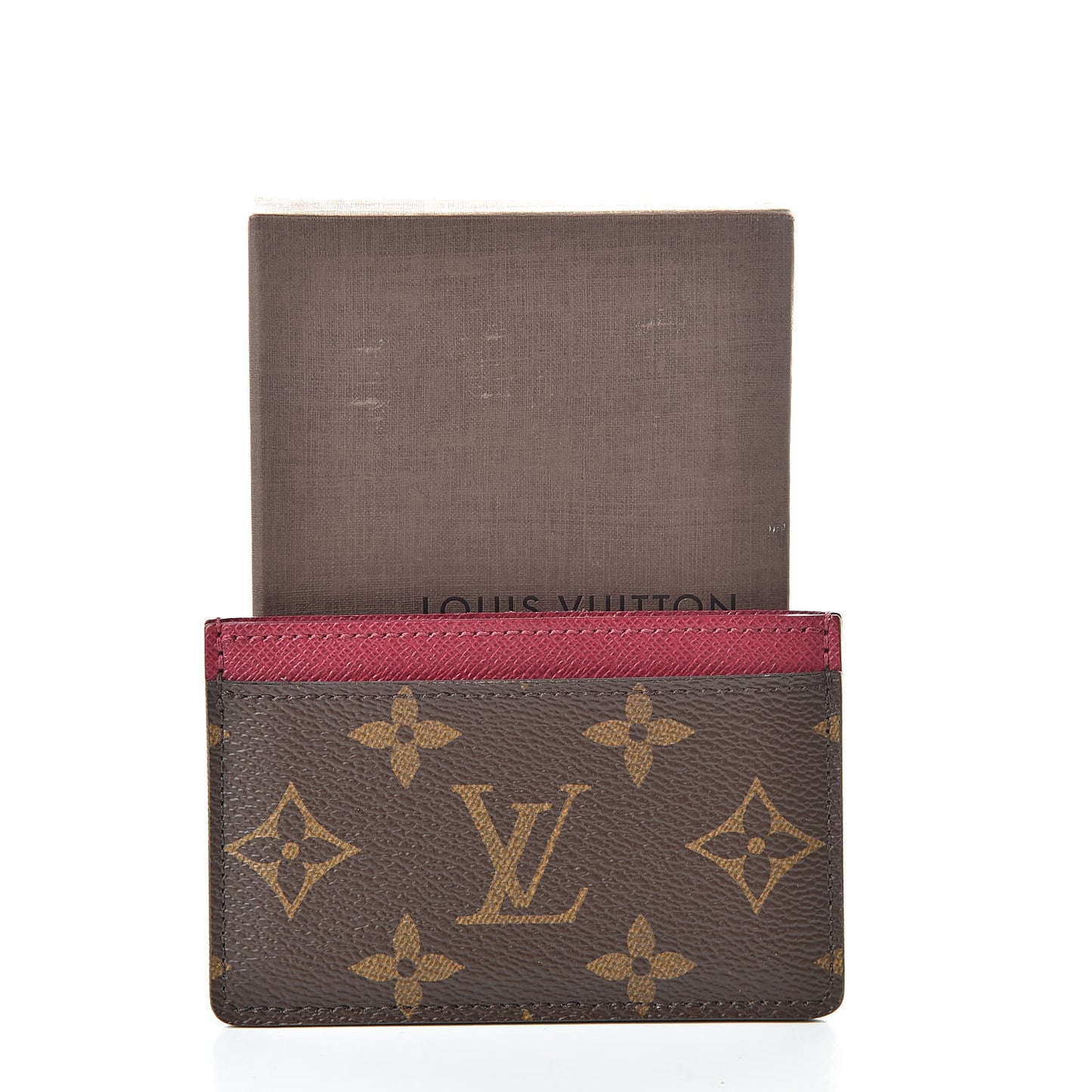 Monogram Card Holder Fuchsia