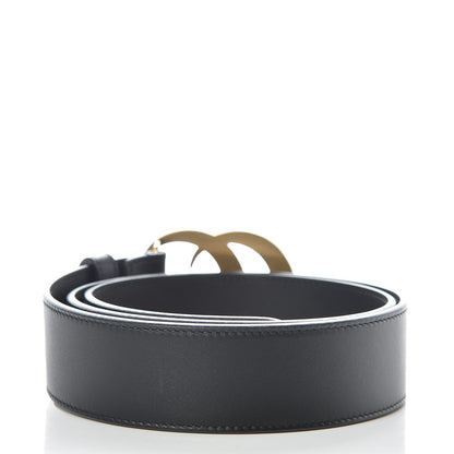 Gucci Moon Calfskin Pearl Double G 40mm Belt 90 36 Black Cream 3 of 7