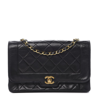 Chanel Lambskin Quilted Medium Single Flap Black 1 of 19
