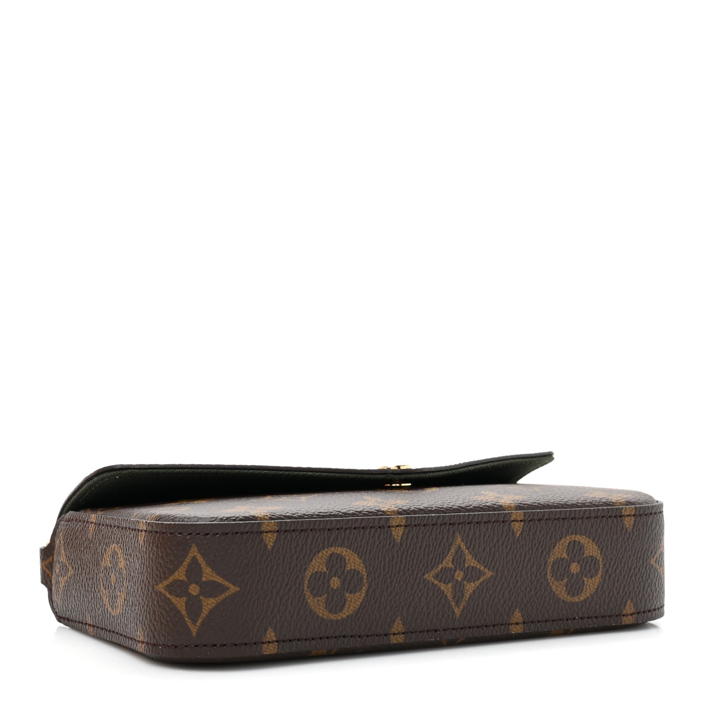 Monogram Felicie Strap & Go Kaki