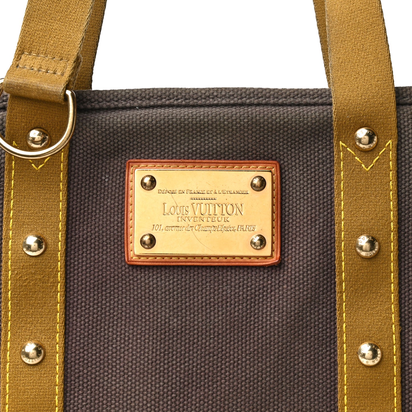 Toile Antigua Cabas MM Brown Kaki