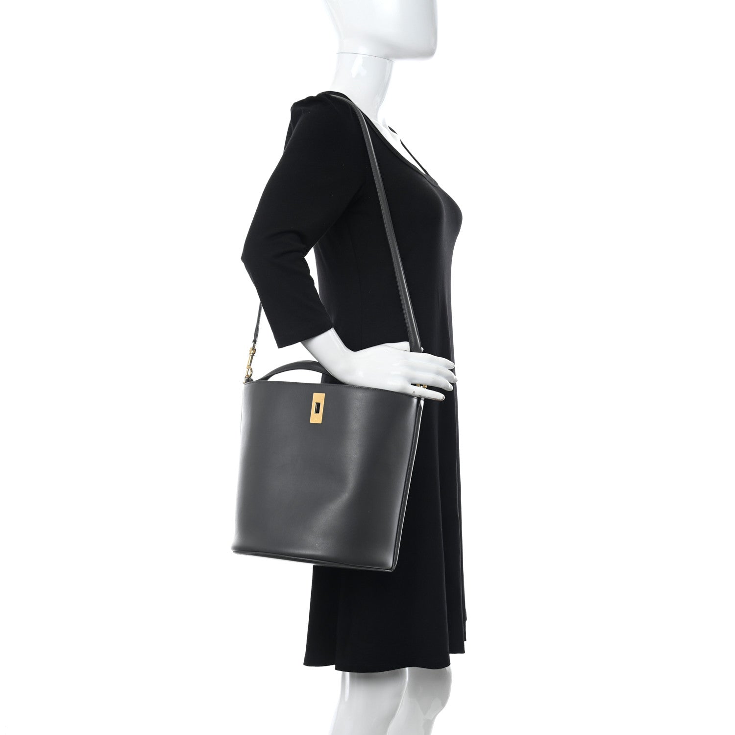 Celine Smooth Calfskin Bucket 16 Bag Anthracite 2 of 11
