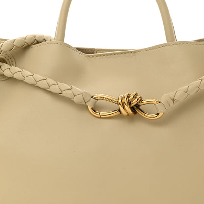 Bottega Veneta Silky Calfskin Medium Andiamo Shoulder Bag Light Butterscotch 7 of 9
