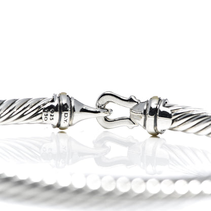 David Yurman Sterling Silver 18K Yellow Gold 5mm Cable Classic Buckle Bracelet 5 of 5