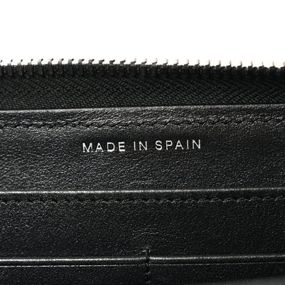 Chanel Caviar Sheepskin Chevron Quilted Mademoiselle Vintage Zip Around Wallet Black 7 of 8