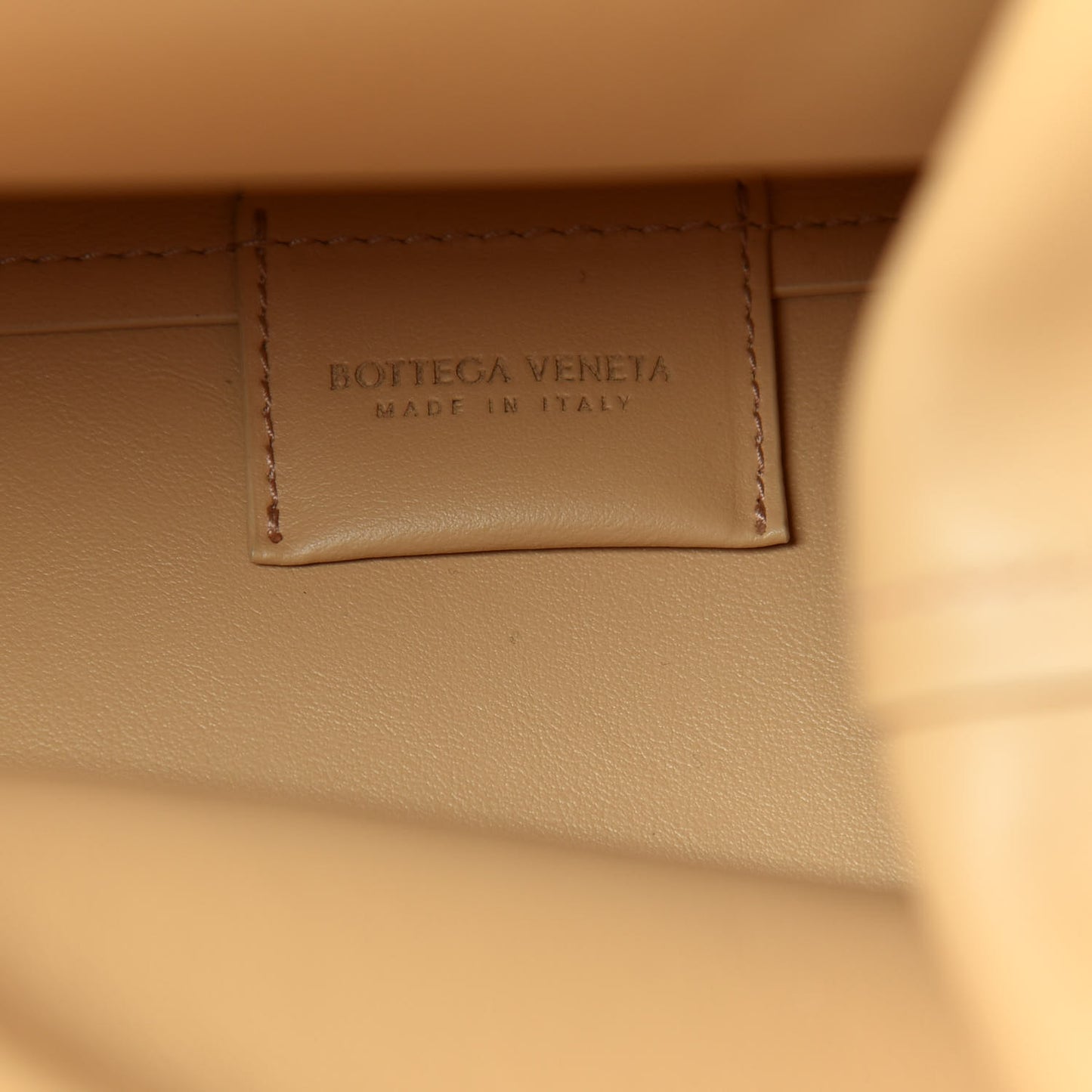 Calfskin Medium The Point Triangle Bag Almond