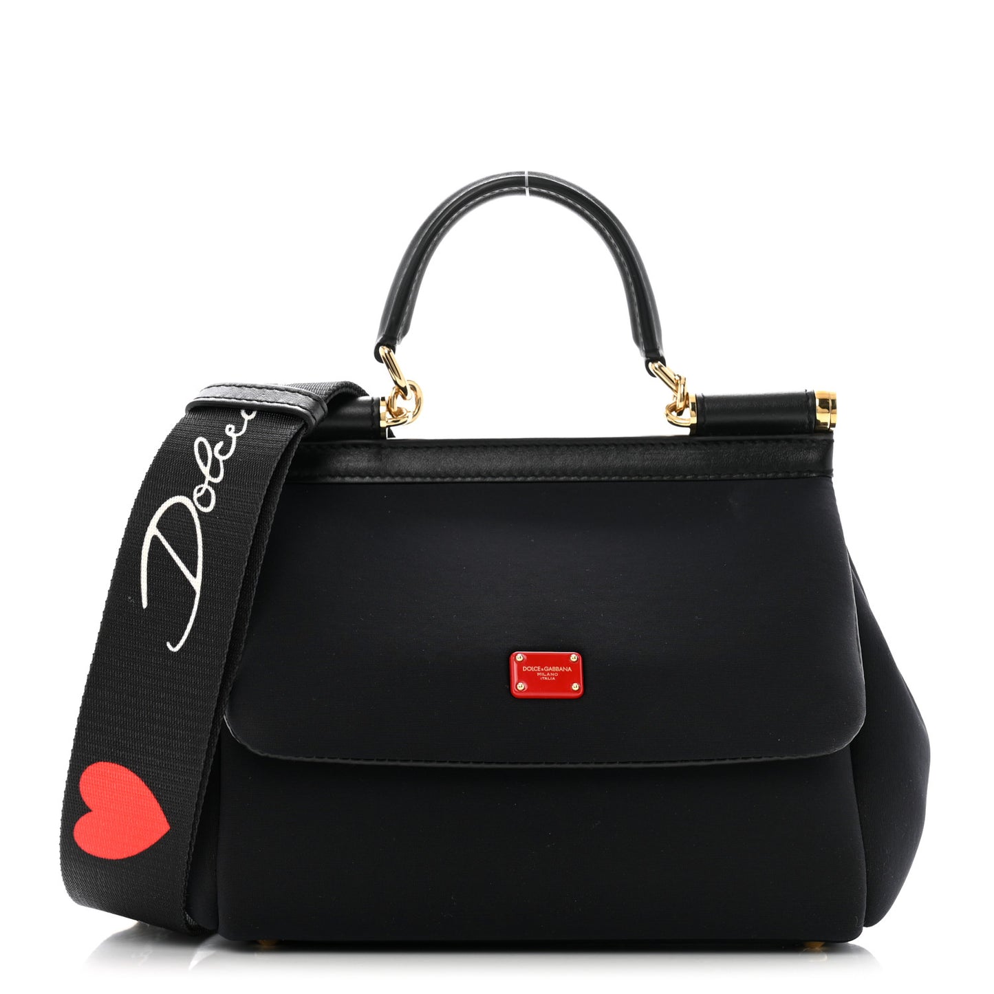 Neoprene Small Miss Sicily Satchel Black