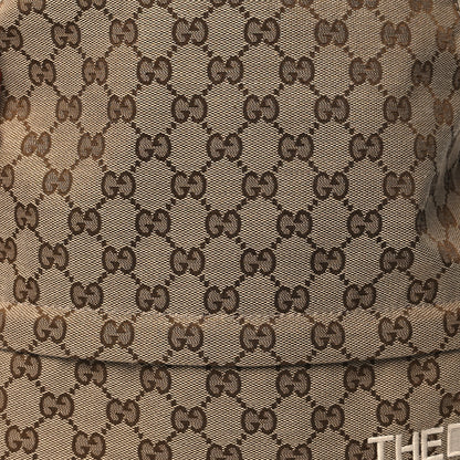 Gucci X THE NORTH FACE Monogram Textured Dollar Calfskin Embroidered Beige Ebony Mystic White Deep Orange 9 of 11