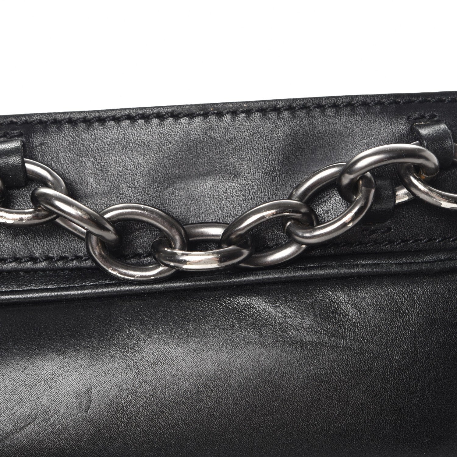 Givenchy Calfskin Cable Embossed Leather Eve Shoulder Bag Black 11 of 14